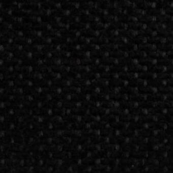 Black woven fabric texture with granular surface, tight matte weave, and small raised knots; “p07” label visible.